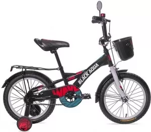 Велосипед детский Black Aqua Wave 14 KG1428 black/red фото