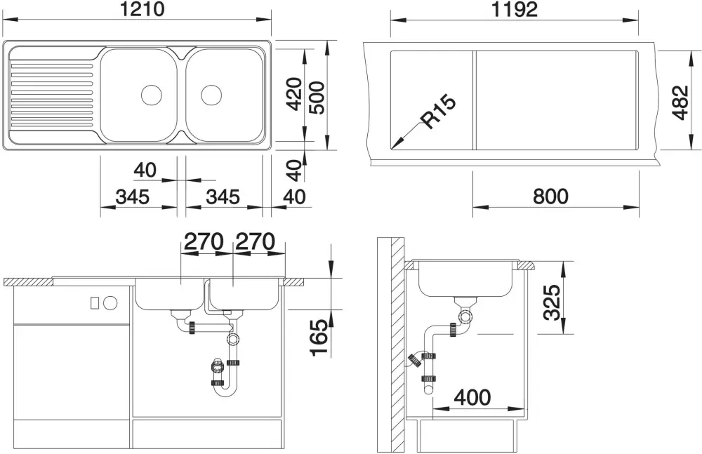Кухонная мойка Blanco Tipo 8 S фото