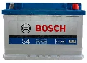 Аккумулятор Bosch S4 008 (74Ah) фото