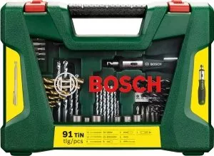 Универсальный набор инструментов Bosch V-Line Titanium 2607017195 91 предмет фото