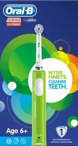 Электрическая зубная щетка Braun Oral-B Junior For Children Aged 6+ D16.535.1 Зеленый фото