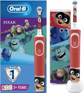 Электрическая зубная щетка Braun Oral-B Kids Pixar (D100.413.2KX) + дорожный чехол фото