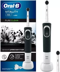 Электрическая зубнaя щеткa Braun Oral-B Vitality 150 Pure Clean D100.423.1 Черный фото