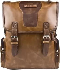 Городской рюкзак Carlo Gattini Santerno 3007-03 (коньяк/темно-коричневый) фото