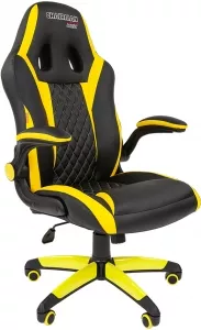 Кресло CHAIRMAN Game 15 (черный/желтый) фото