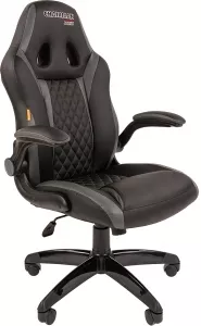 Кресло CHAIRMAN Game 15 (черный/серый) фото