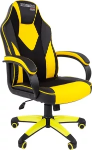 Кресло CHAIRMAN Game 17 (черный/желтый) фото