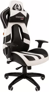 Кресло CHAIRMAN Game 25 (черный/белый) фото