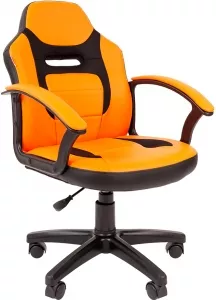 Кресло Chairman Kids 110 (черный/оранжевый) фото