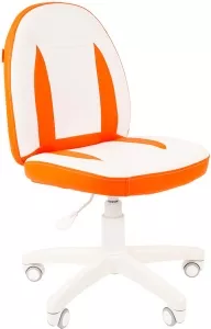 Кресло Chairman Kids 122 (белый/оранжевый) фото