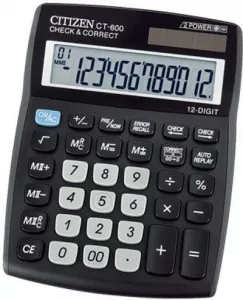 Бухгалтерский калькулятор Citizen CT-600J фото