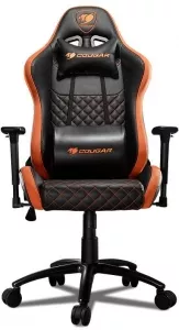 Игровое кресло Cougar Rampart (черный/оранжевый) фото