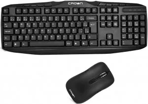 Беспроводной набор клавиатура + мышь Crown CMMK-952W фото