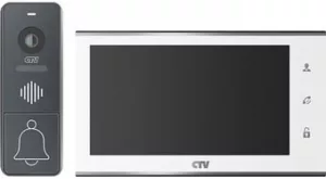 Комплект видеодомофона CTV DP4707IP (белый) фото