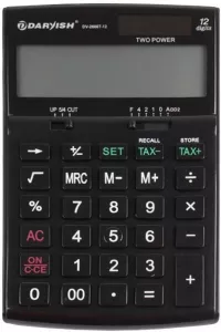 Бухгалтерский калькулятор Darvish DV-2666T-12K (черный) фото