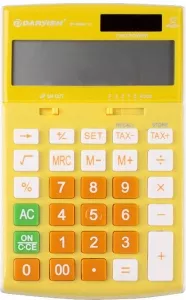 Бухгалтерский калькулятор Darvish DV-2666T-12Y (желтый) фото