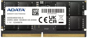 Оперативная память A-Data 16ГБ DDR5 4800 МГц AD5S480016G-S фото