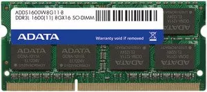 Модуль памяти A-Data Premier ADDS1600W8G11-B DDR3 PC3-12800 8GB фото