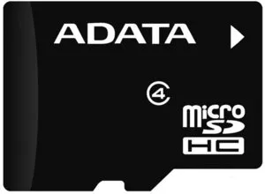 Карта памяти A-Data MicroSDHC 16GB CLASS4 (AUSDH16GCL4-RA1) фото