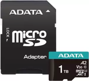 Карта памяти A-Data Premier Pro AUSDX1TUI3V30SA2-RA1 microSDXC 1TB (с адаптером) фото