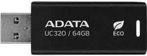 USB Flash A-Data UC320 64GB (UC320-64G-RBK/BK) фото