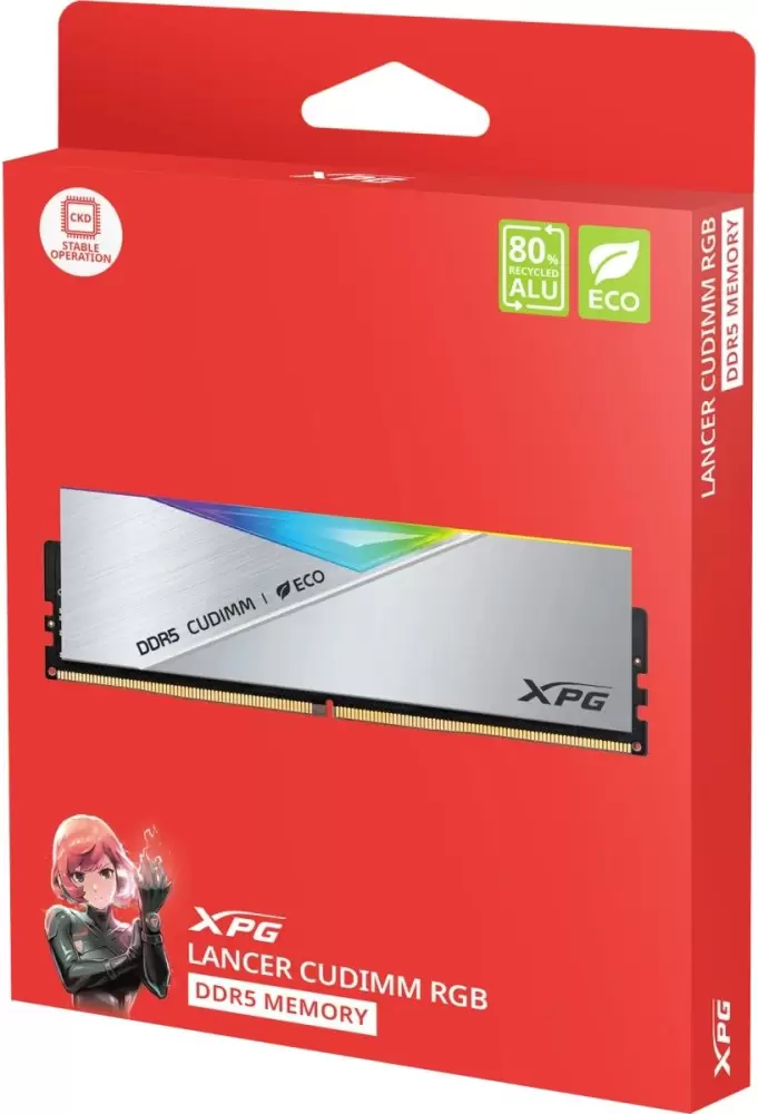 Оперативная память A-DATA XPG Lancer CUDIMM RGB 2x24GB DDR5 PC5-67200 AX5CU8400C4024G-DCLACRSG фото