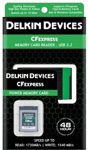 Карта памяти Delkin Devices CFexpress Reader and Card Bundle 128GB DCFX1-128-R фото
