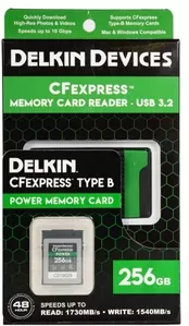 Карта памяти Delkin Devices CFexpress Reader and Card Bundle 256GB DCFX1-256-R фото