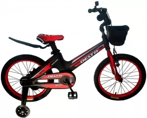 Велосипед детский Delta Prestige 16 (черный/красный) фото