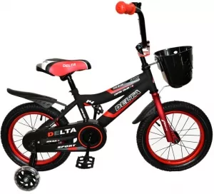 Велосипед детский Delta Sport 16 New (черный/красный) фото