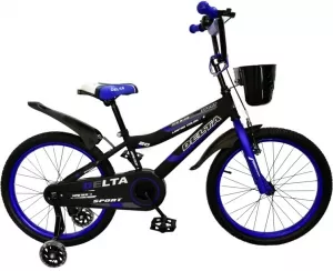 Велосипед детский Delta Sport 18 New (черный/синий) фото