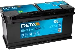 Аккумулятор Deta Start-Stop AGM DK1050 (105Ah) фото