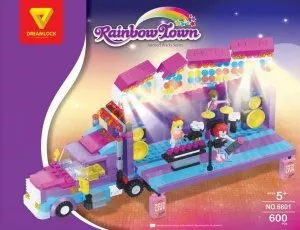 Конструктор Dreamlock Rainbow Town 6801 Грузовик фото