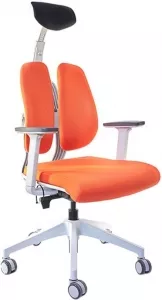 Кресло Duorest D200-W 1DOR1 (белый пластик/ткань оранжевый) фото