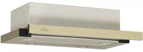 Вытяжка Elikor Интегра GLASS 60Н-400-В2Д (нержавеющая сталь/стекло бежевое) фото