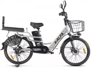 Электровелосипед Eltreco Green City E-Alfa Lux 2021 (серебристый) фото
