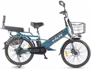 Электровелосипед Eltreco Green City E-Alfa New (синий) фото