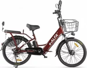 Электровелосипед Eltreco Green City E-Alfa New 2020 (коричневый) фото
