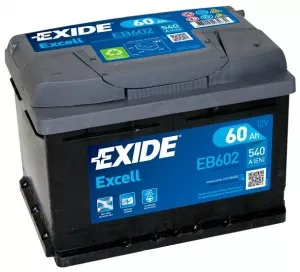 Аккумулятор Exide Excell EB602 R+ (60Ah) фото