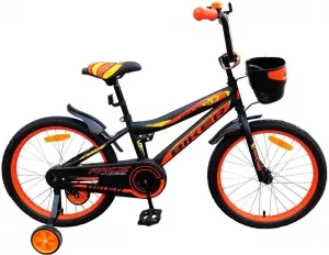 Велосипед детский Favorit Biker 18 (черно-оранжевый, 2018) фото