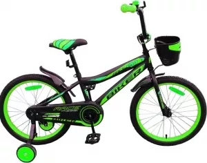 Велосипед детский Favorit Biker 20 (черный/зеленый, 2019) фото