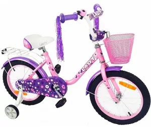 Велосипед детский Favorit Lady 18 (розовый/фиолетовый, 2019) фото