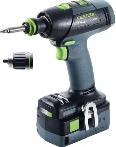 Аккумуляторная дрель-шуруповерт Festool T 18+3 Li 5.2-Plus фото