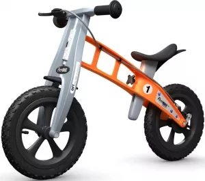 Беговел FirstBIKE Cross с тормозом (оранжевый) фото