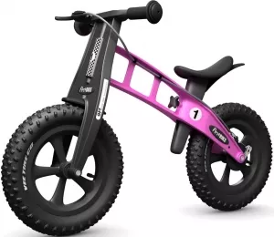 Беговел FirstBIKE Fat с тормозом (розовый) фото