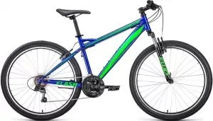 Велосипед Forward Flash 26 1.0 р.17 2022 (синий/ярко-зеленый) фото