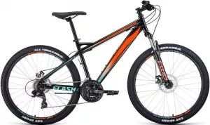 Велосипед Forward Flash 26 2.0 D р.15 2022 (черный/оранжевый) фото