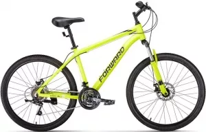 Велосипед Forward Hardi 26 2.0 D р.18 2022 (светло-желтый/черный) фото
