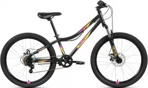 Велосипед Forward Iris 24 2.0 D 2022 (черный/розовый) icon