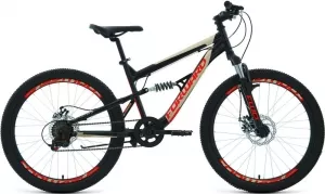 Велосипед Forward Raptor 24 2.0 D 2022 (черный/красный) фото